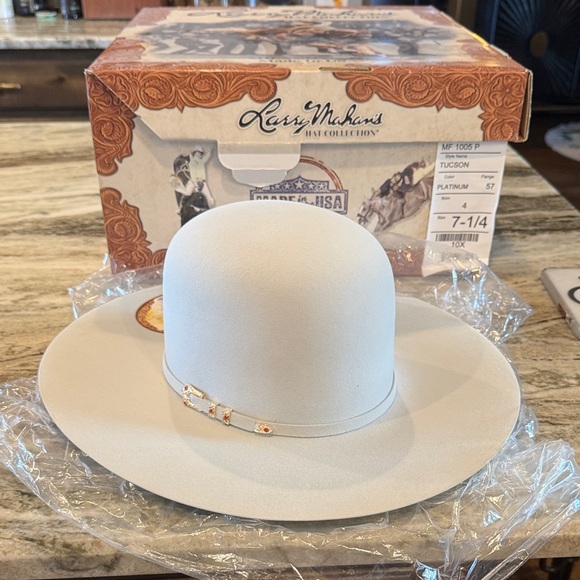 Larry Mahan Other - Larry Mahan Light Gray Cowboy Hat